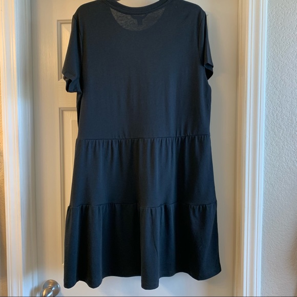 NWT XXL Nicole Miller Black Tiered Babydoll Dress - Picture 10 of 10